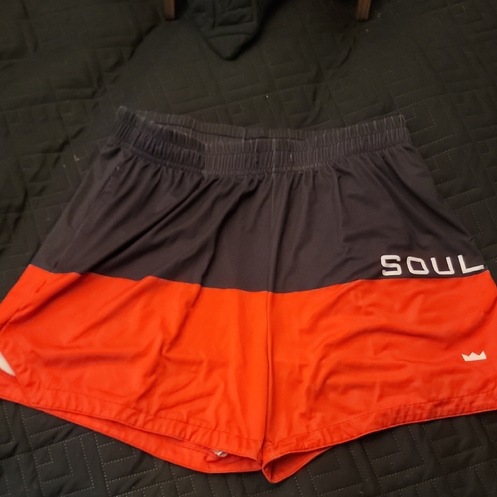 Women's Black and Red Shorts